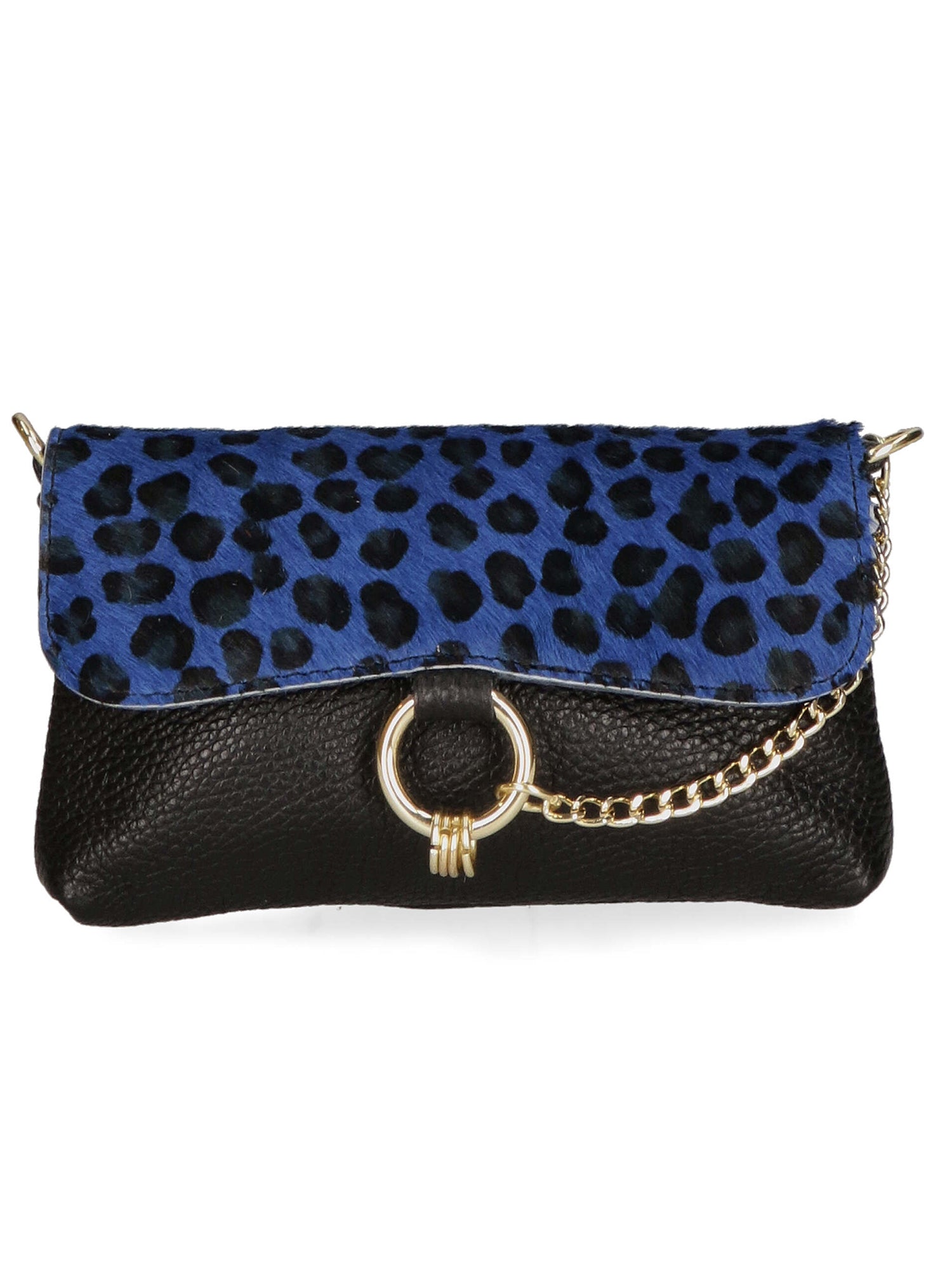 Safira Borsa a mano da donna Vera pelle 04760-LEO P BLU Gave Lux