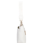 Borsa a spalla da donna 100% pelle vegana PU 703-1PT-WHITE Diana&co