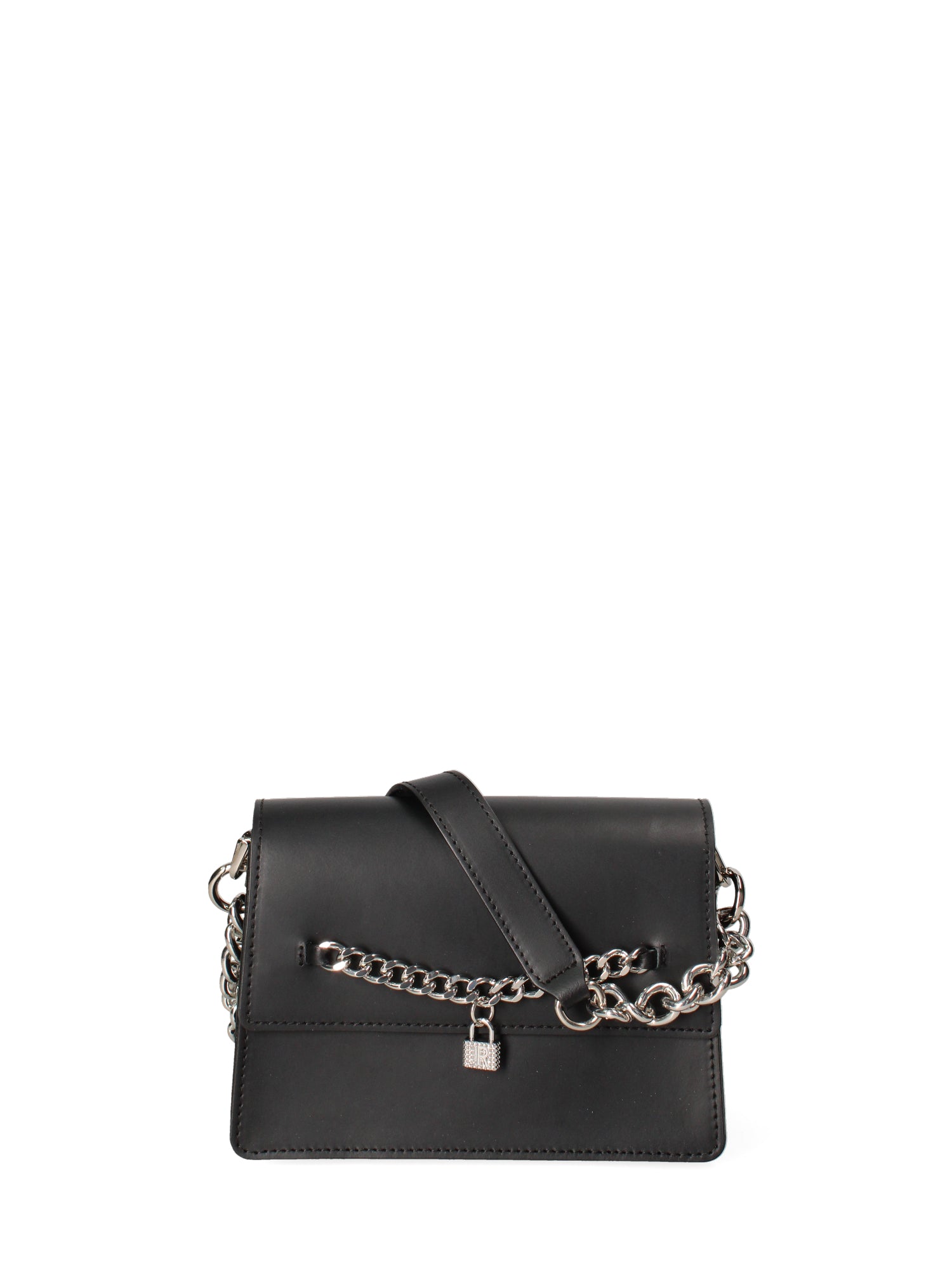Borsa a tracolla da donna Vera pelle ruga JR-W-1155RU-BLACK-SILVER John Richmond