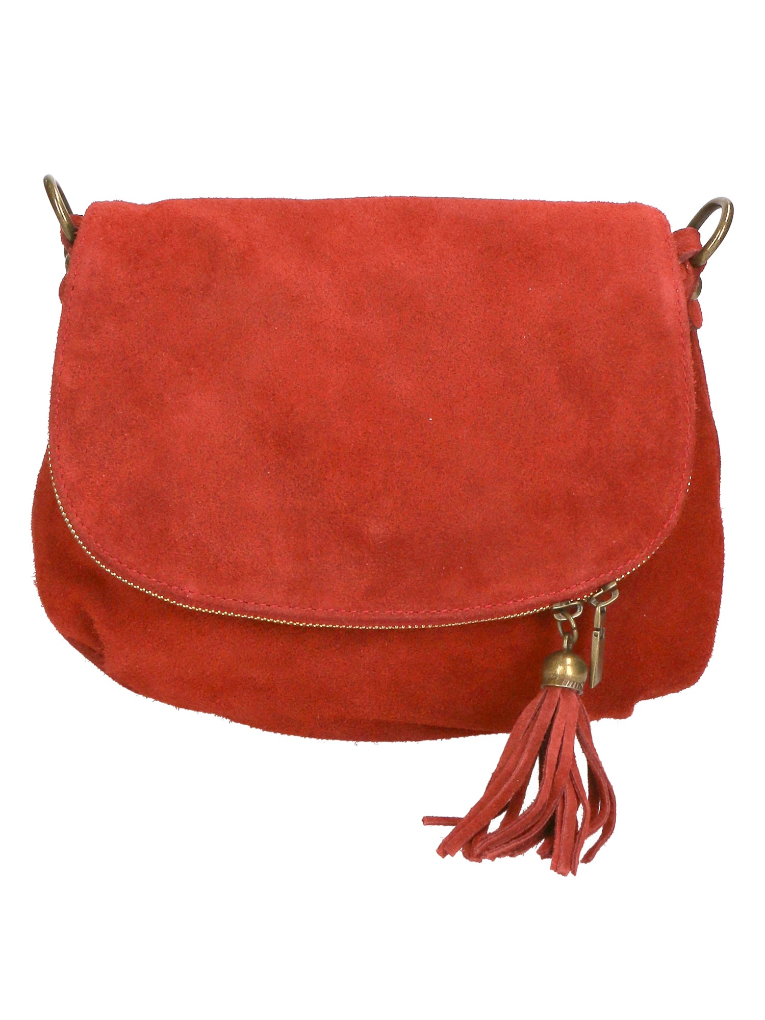 Emanuela Borsa a tracolla da donna Vera pelle 80057-024 ROSSO MEDIO Gave Lux