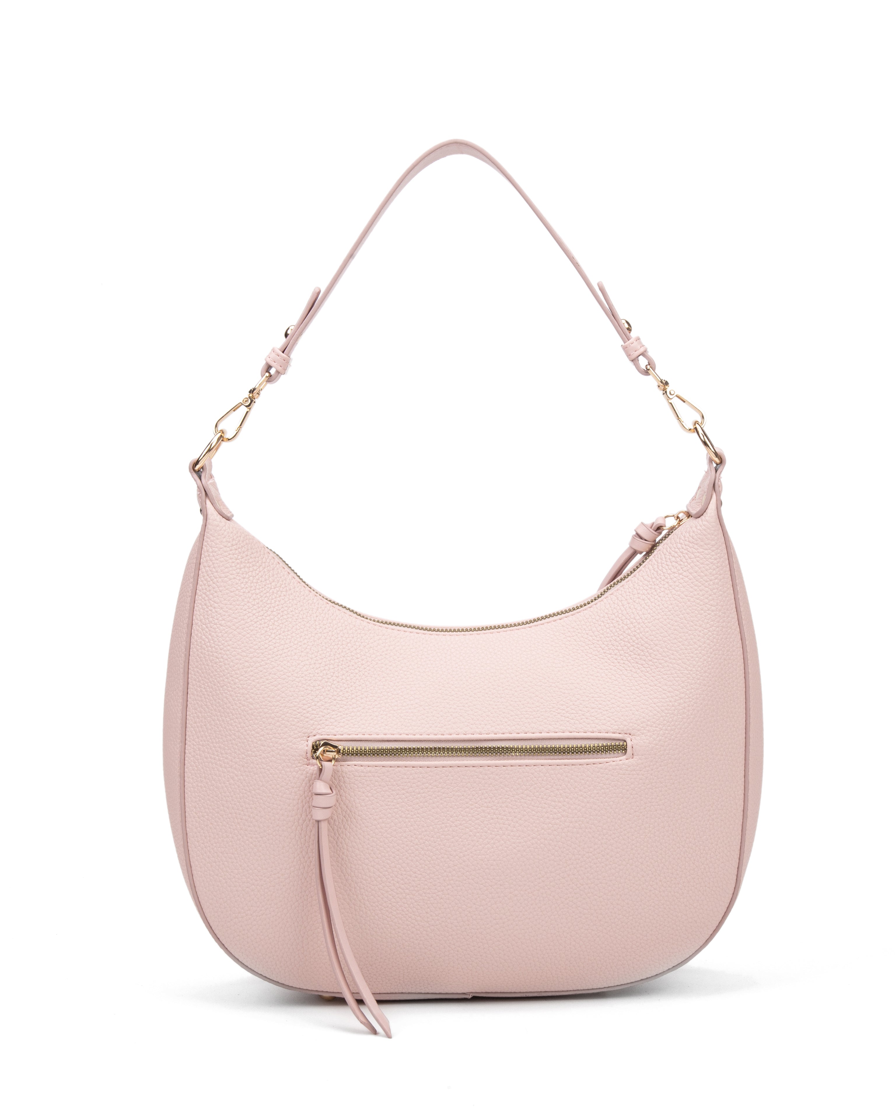 Borsa a spalla da donna 100% pelle vegana PU 715-1PT-ROSE Diana&co