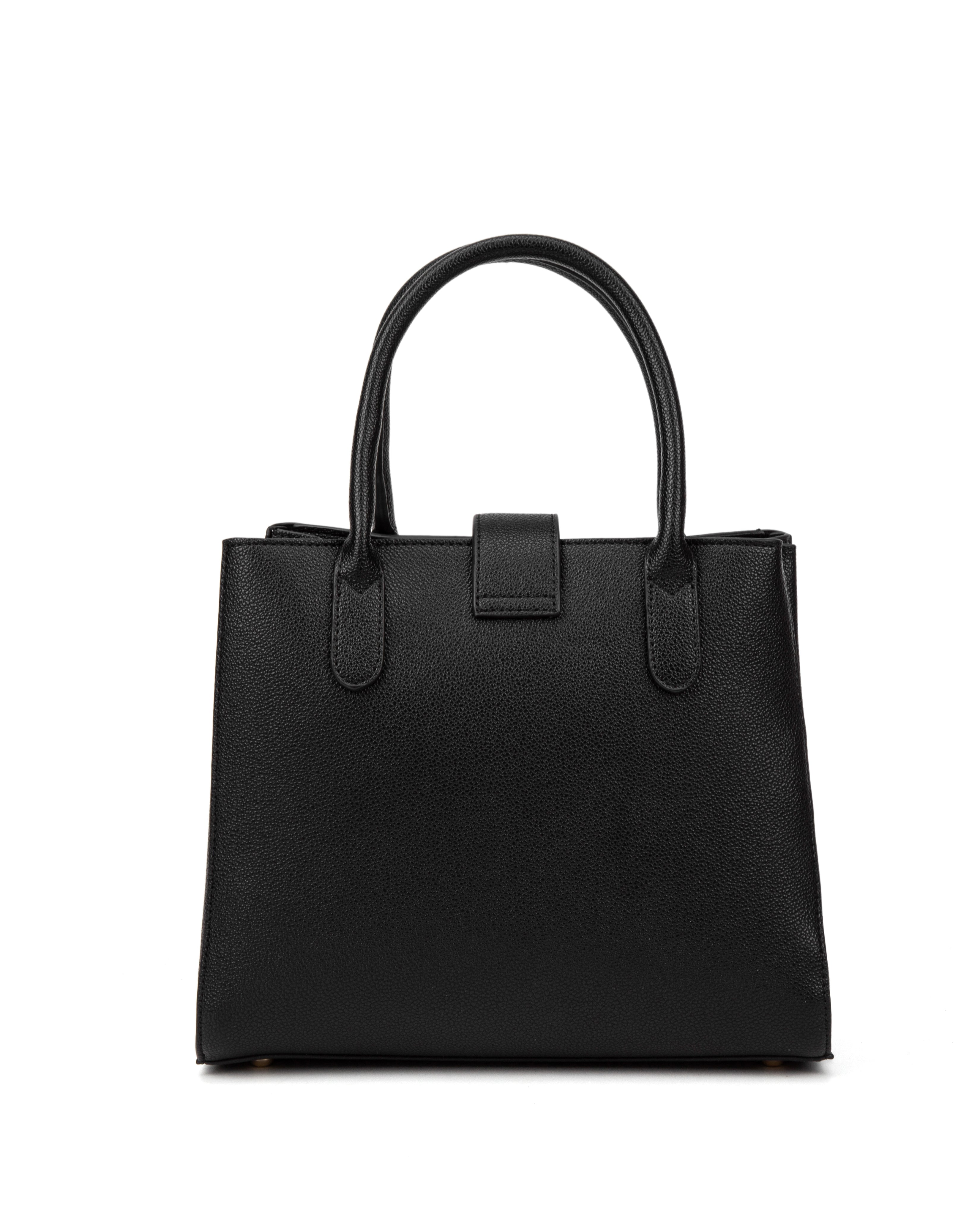 Borsa a mano da donna 100% pelle vegana PU 712-2PT-BLACK Diana&co