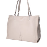 Borsa a mano da donna 100% vera pelle 07138-D86 GRIGIO PERLA Roberta Rossi