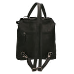 Borsa a spalla uomo in vera pelle Convertibile HILB-4065-NERO Hill Burry