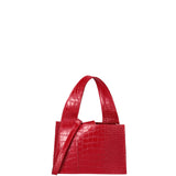 Borsa a mano da donna Vera pelle effetto cocco 07220-C58 ROSSO Roberta Rossi