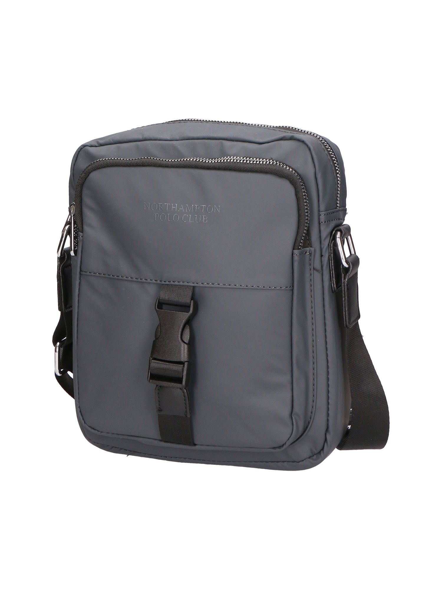 Borsa a tracolla uomo 100% PU Leather PCL3018-GREY Northampton Polo Club