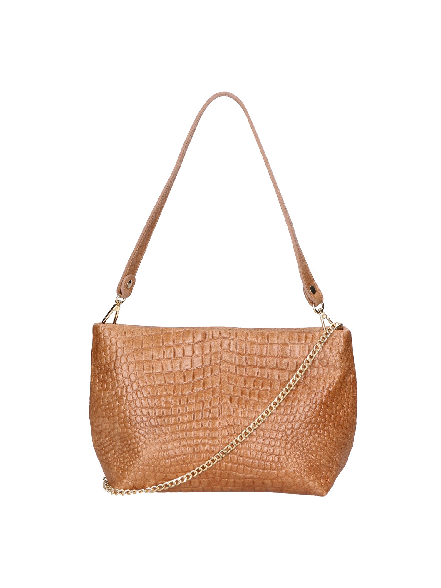 Lorelei Borsa a spalla da donna Vera pelle croco 06498-041 MARRONE Gave Lux