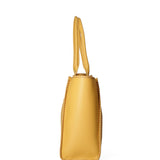 Borsa a spalla da donna 100% pelle riciclata 07225-Light yellow Viola Castellani