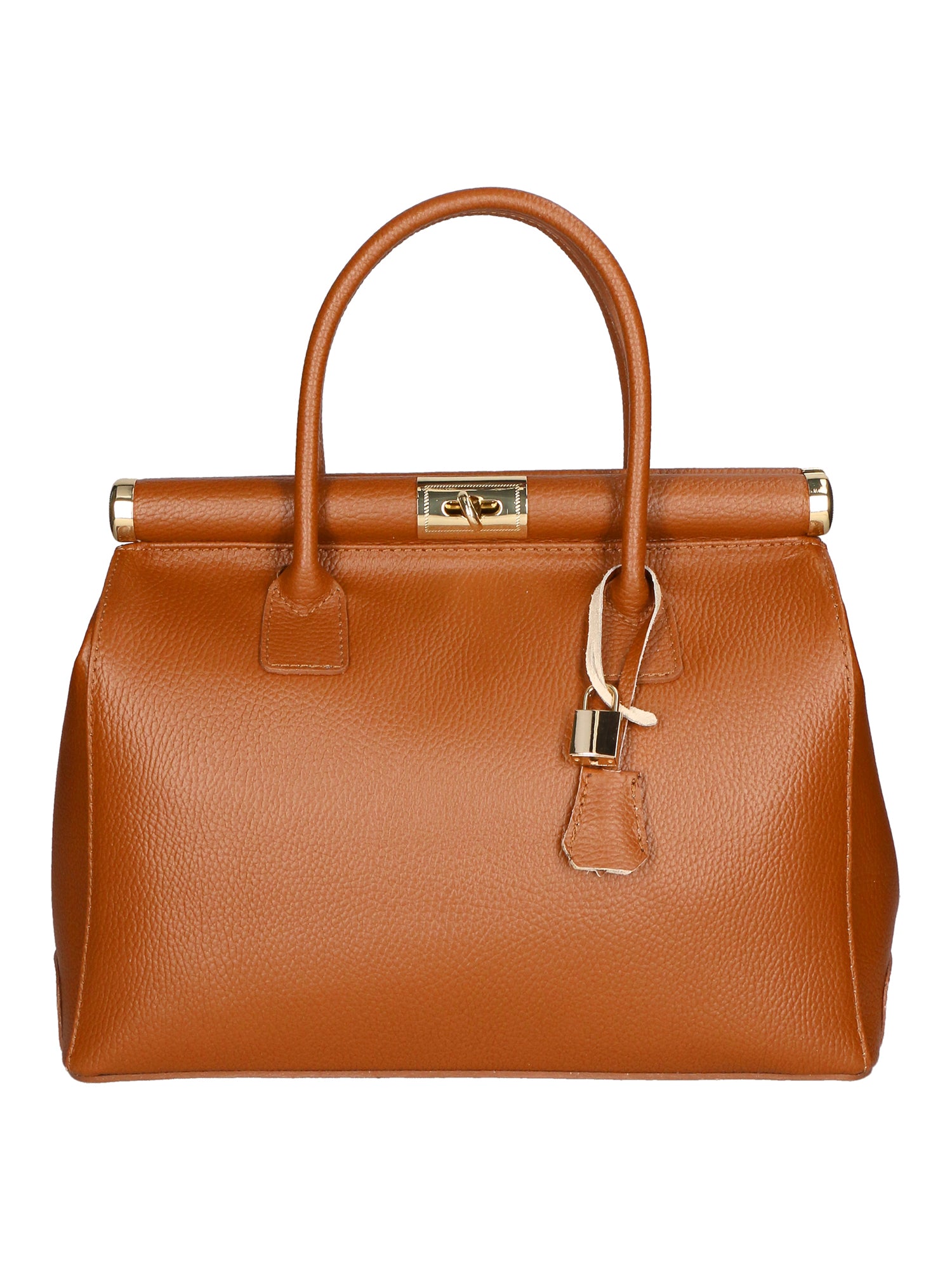 Aleria Borsa a mano da donna Vera pelle 8005-D17 CUOIO SCURO Gave Lux
