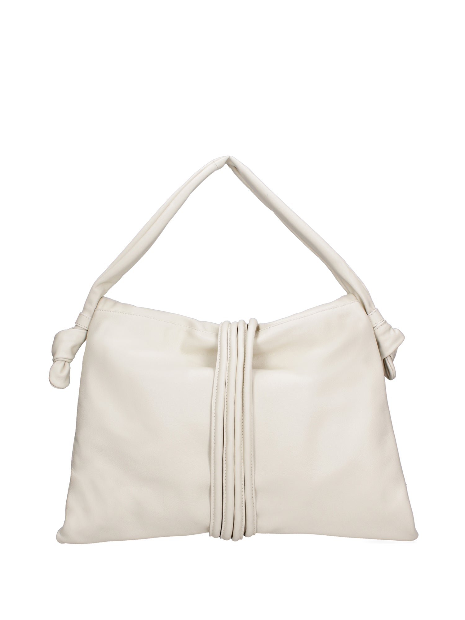 Borsa a spalla da donna Vera pelle 07171-S37 LATTE Viola Castellani