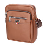 Borsa a tracolla uomo 100% pelle PU PCL3024-KHAKI Northampton Polo Club