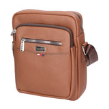 Borsa a tracolla uomo 100% pelle PU PCL3024-KHAKI Northampton Polo Club