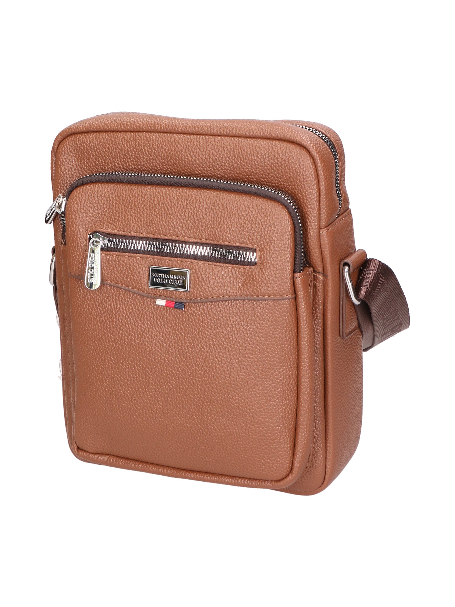 Borsa a tracolla uomo 100% pelle PU PCL3024-KHAKI Northampton Polo Club