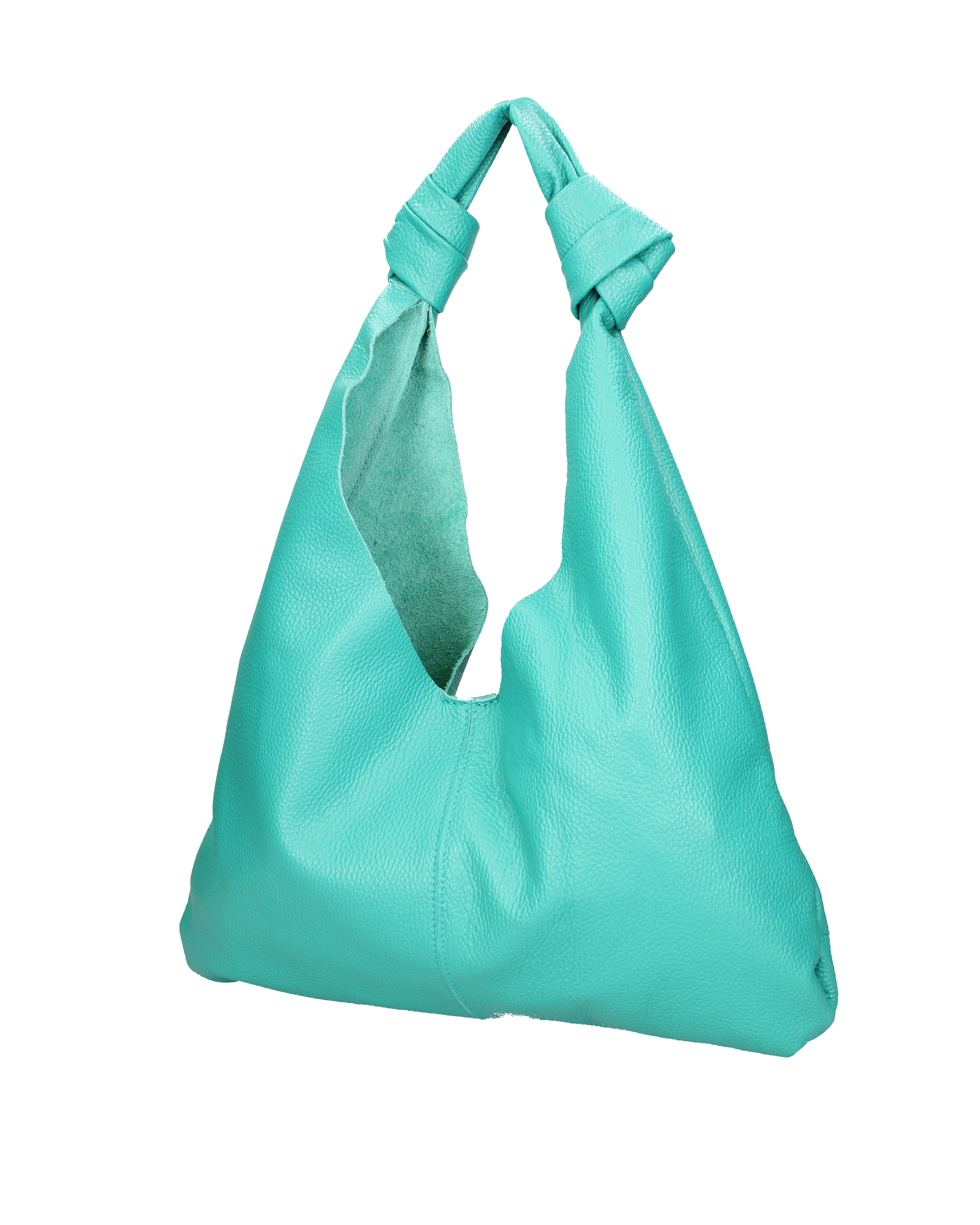 Borsa a spalla da donna 100% vera pelle 07156-D30 SMERALDO Viola Castellani