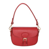Viktoria Borsa a spalla da donna Vera pelle 06526-D10 ROSSO SCURO Gave Lux