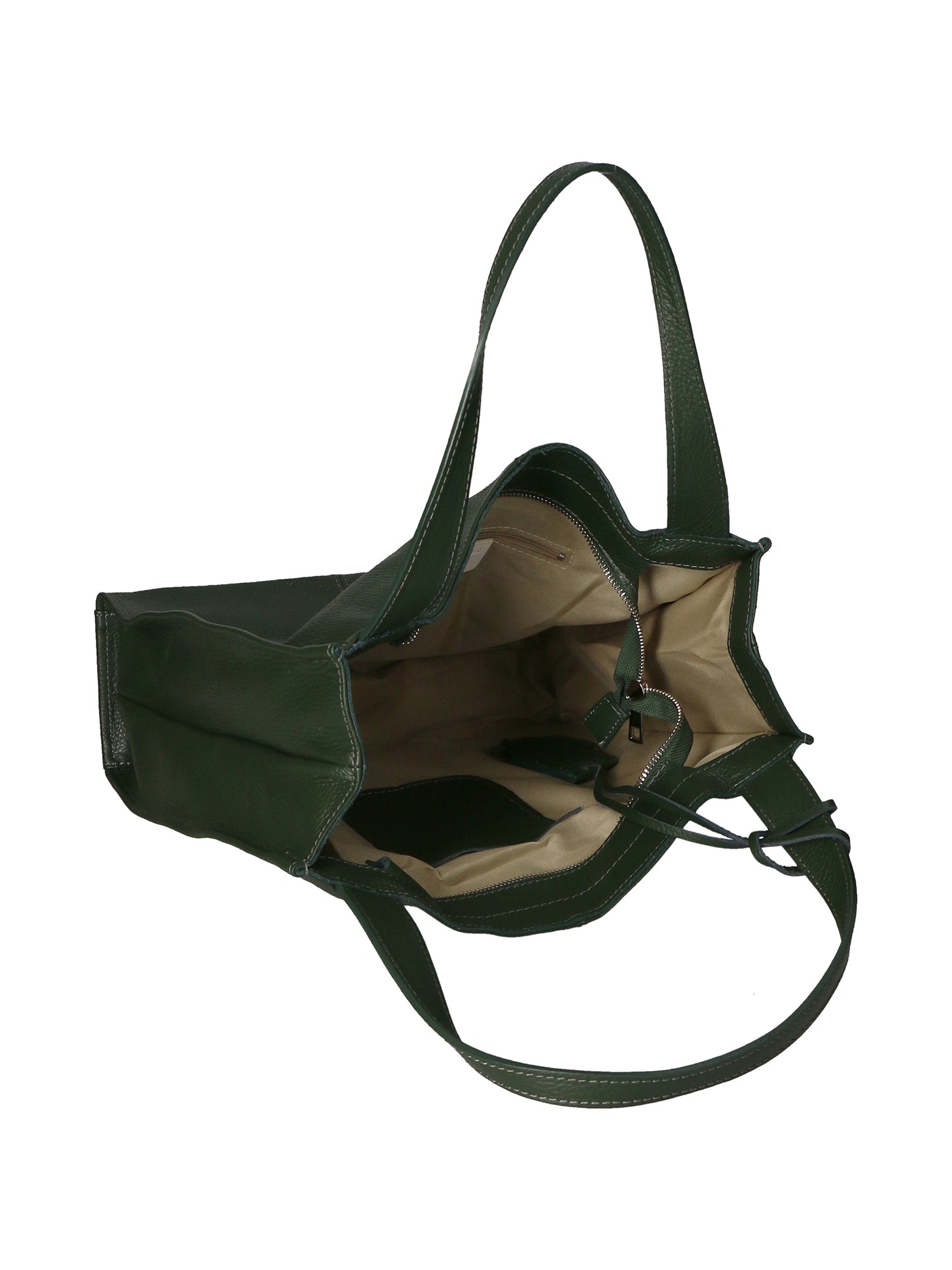 Seraphina Ultra Borsa a spalla da donna Vera pelle 3311-D14 VERDE SCURO DARK GREEN Gave Lux