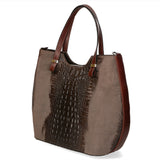 Elda Borsa a mano da donna Vera pelle croco 80046 1-T.MORO Gave Lux