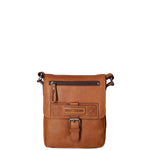 Borsa a tracolla da uomo Vera pelle HILB-6163-CUOIO Hill Burry