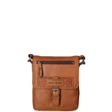Borsa a tracolla da uomo Vera pelle HILB-6163-CUOIO Hill Burry