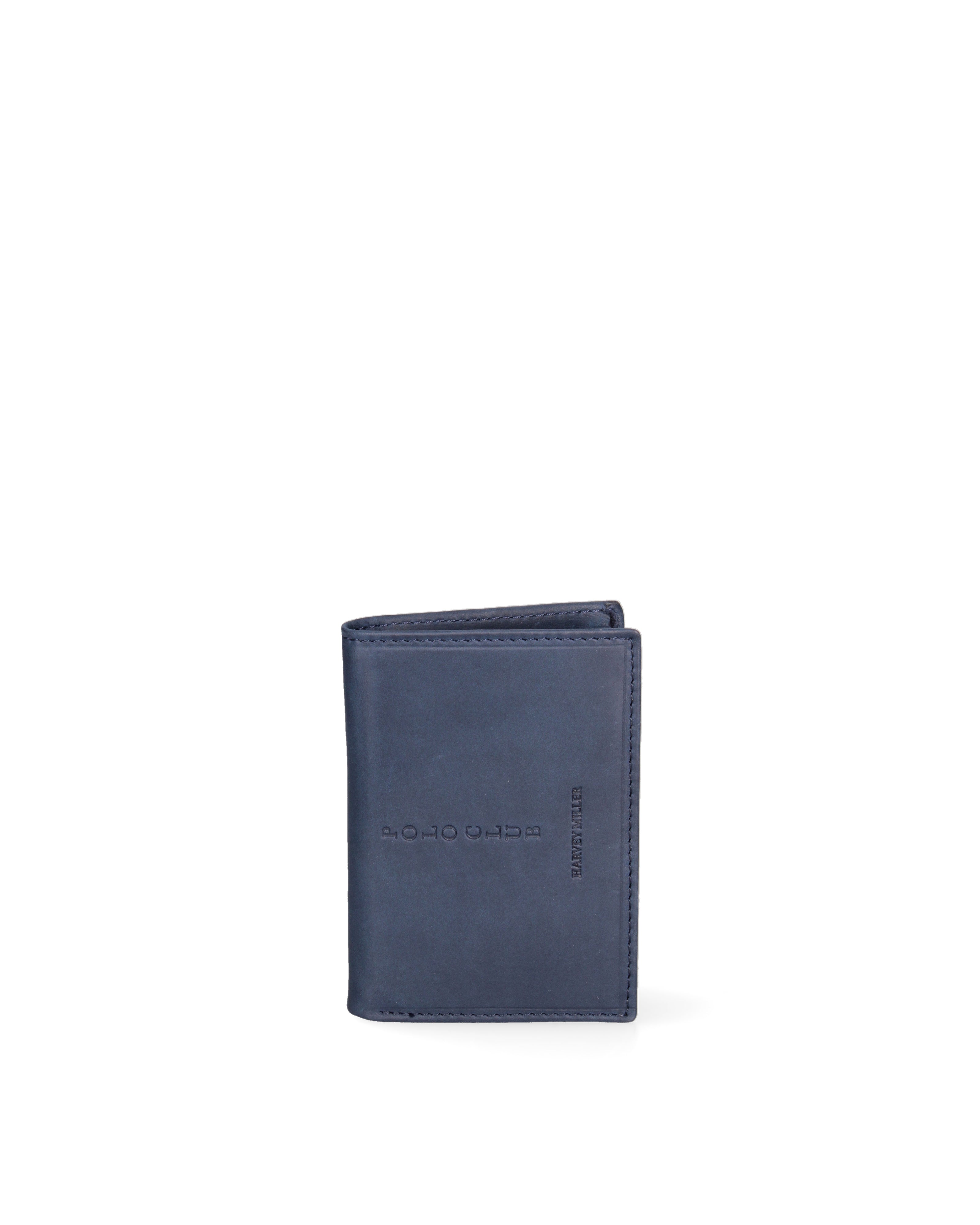 Portafoglio uomo in vera pelle Sfoderato HM1012-292-BLU Harvey Miller Polo Club