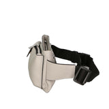 Aisha 04733-D86 GRIGIO PERLA PEARL GREY Marsupio da donna in vera pelle + canvas Gave Lux