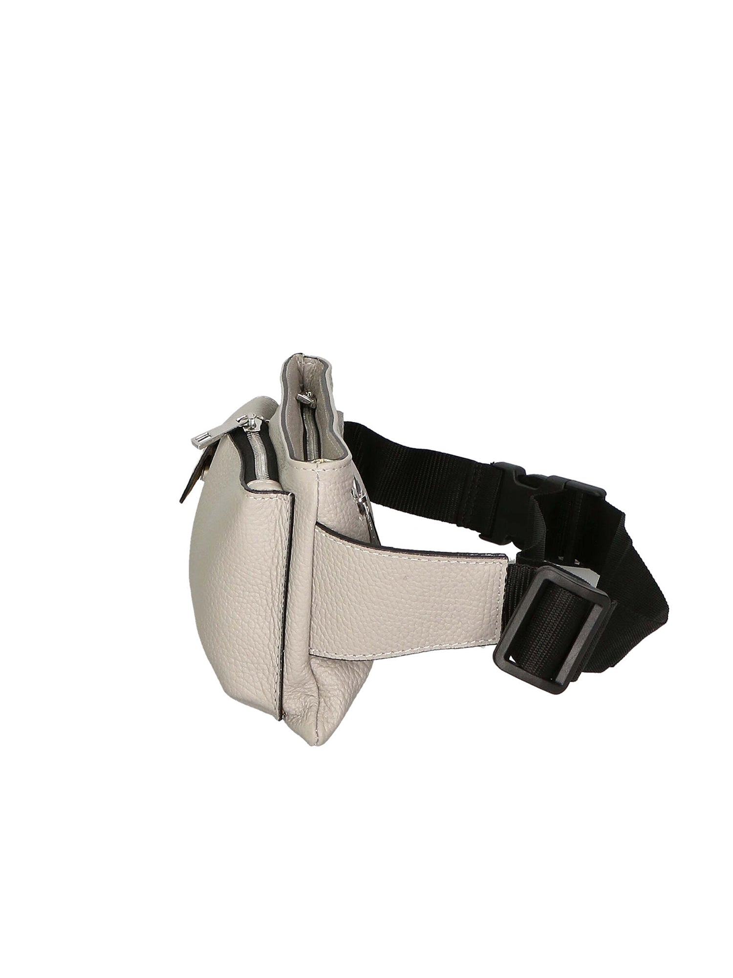 Aisha 04733-D86 GRIGIO PERLA PEARL GREY Marsupio da donna in vera pelle + canvas Gave Lux
