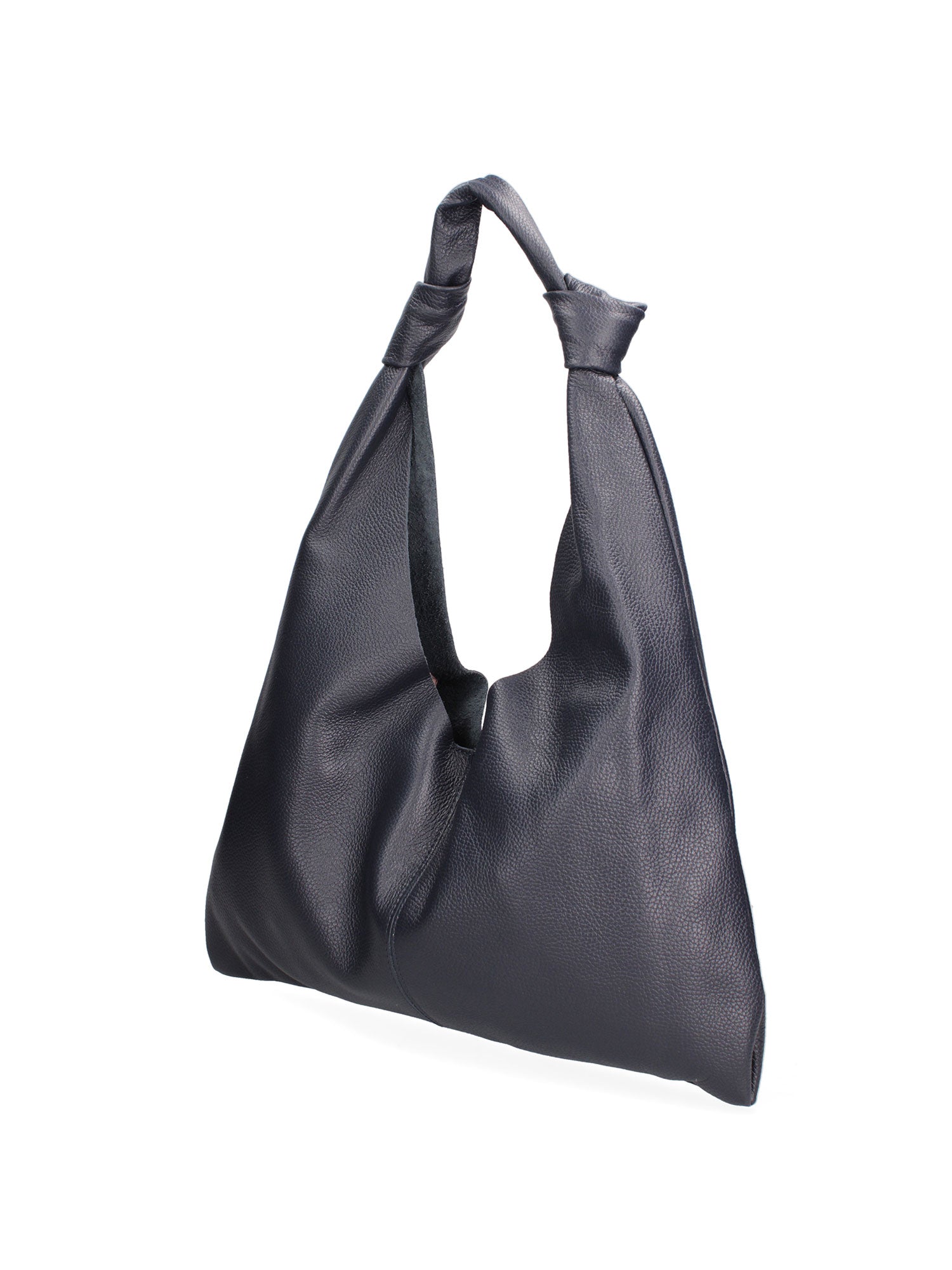 Borsa a spalla da donna 100% vera pelle 07156-D26 BLU SCURO Viola Castellani