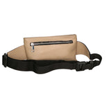 Aisha 04733-D05 CAPPUCCINO CAPUCHIN Marsupio da donna in vera pelle + canvas Gave Lux