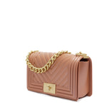 Borsa a mano da donna 100% Pvc FLAT S-RAME + OFF GOLD Marc Ellis
