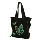 Papillon Borsa a spalla da donna Vera pelle 8620-NERO BLACK Gave Lux