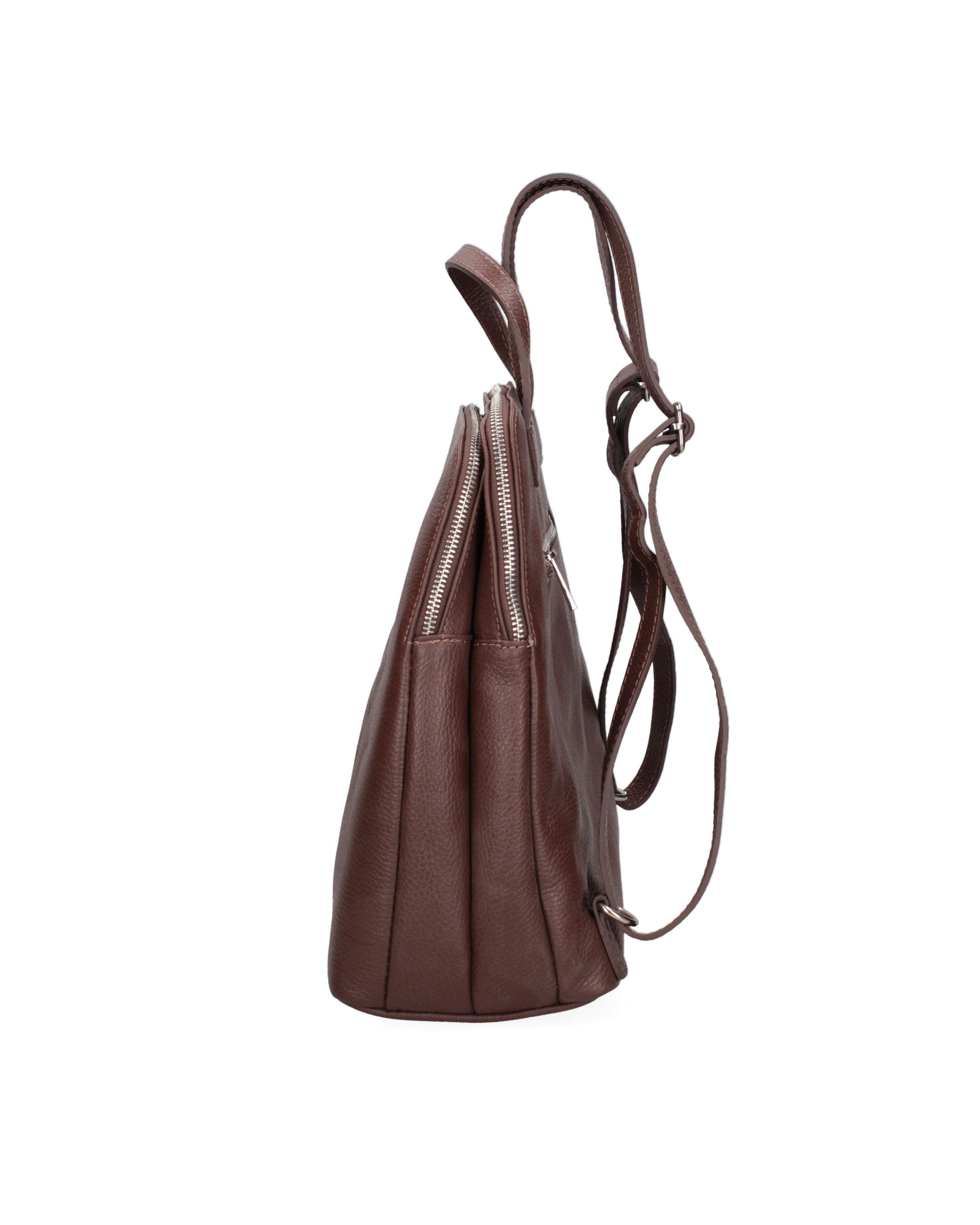 Seraphina Ultra 7925-D523 MOKA Zaino da donna in vera pelle Chiara Ferretti