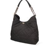 Borsa a spalla da donna Nylon ed ecopelle DC3533-4-BLACK Diana&co