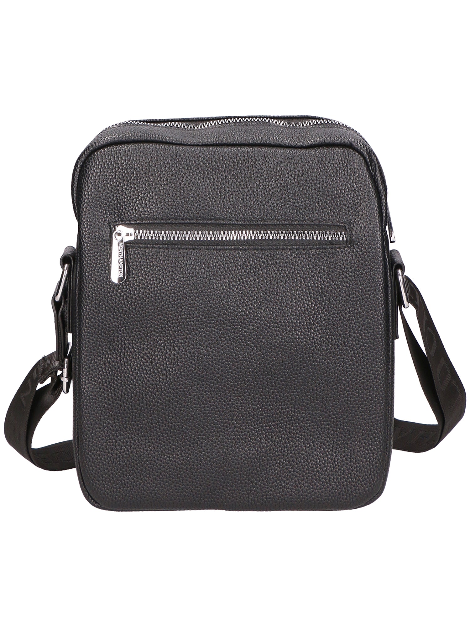 Borsa a tracolla uomo Pelle PU vegana PCL3025-BLACK Northampton Polo Club