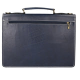 Dafne Borsa da lavoro unisex Vera pelle 7004-BLU Gave Lux