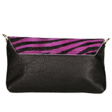Safira Borsa a mano da donna Vera pelle 04760-ZEBRA FUXIA Gave Lux