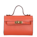 Uma Borsa a mano da donna Vera pelle 06525-D61 MATTONE(HP) Gave Lux