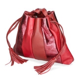 Elysia Borsa a spalla da donna Vera pelle 552043-ROSSO RED Gave Lux