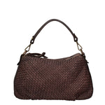 Novella Borsa a spalla da donna Vera pelle 7800-T.MORO Gave Lux