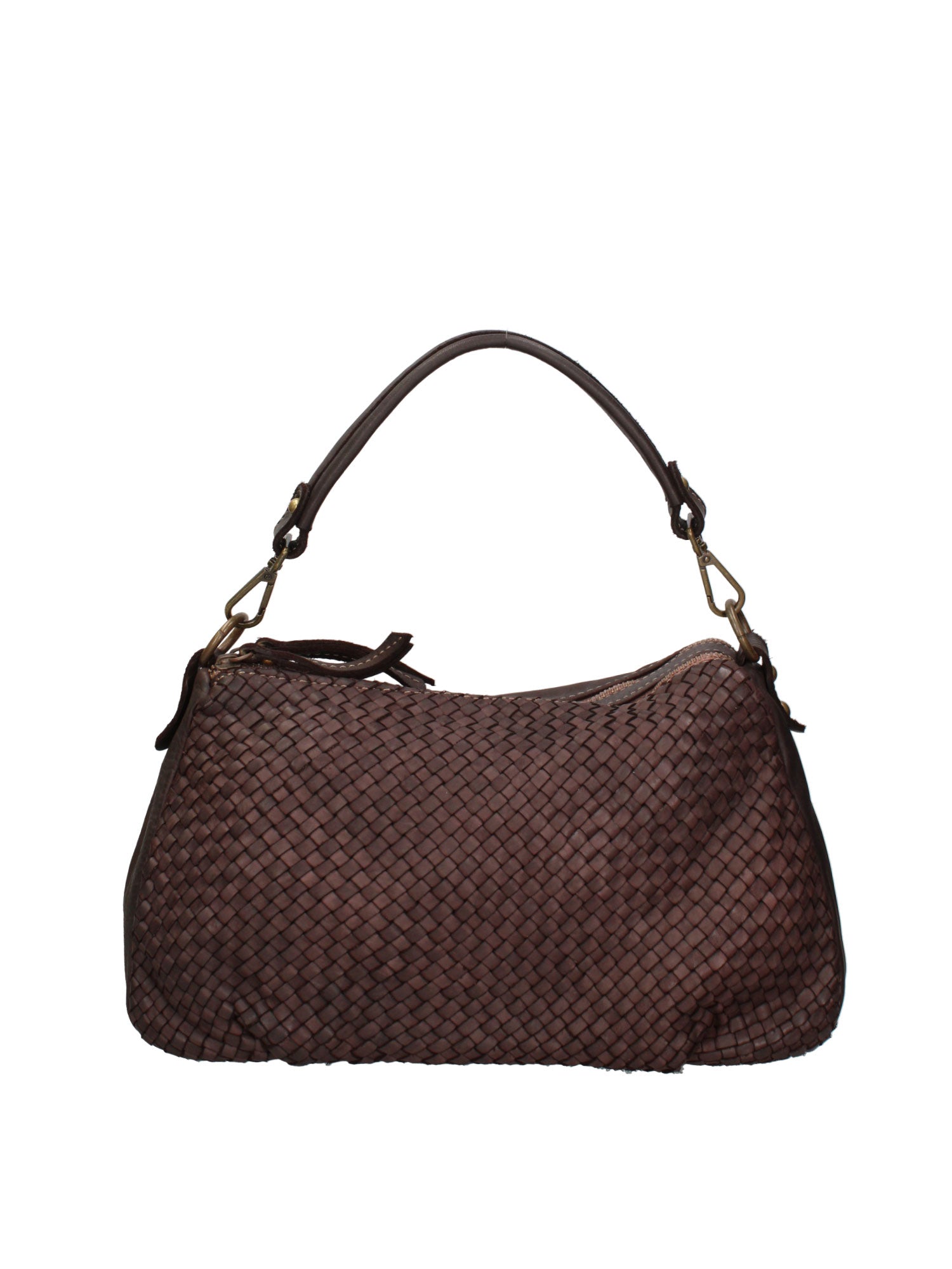 Novella Borsa a spalla da donna Vera pelle 7800-T.MORO Gave Lux