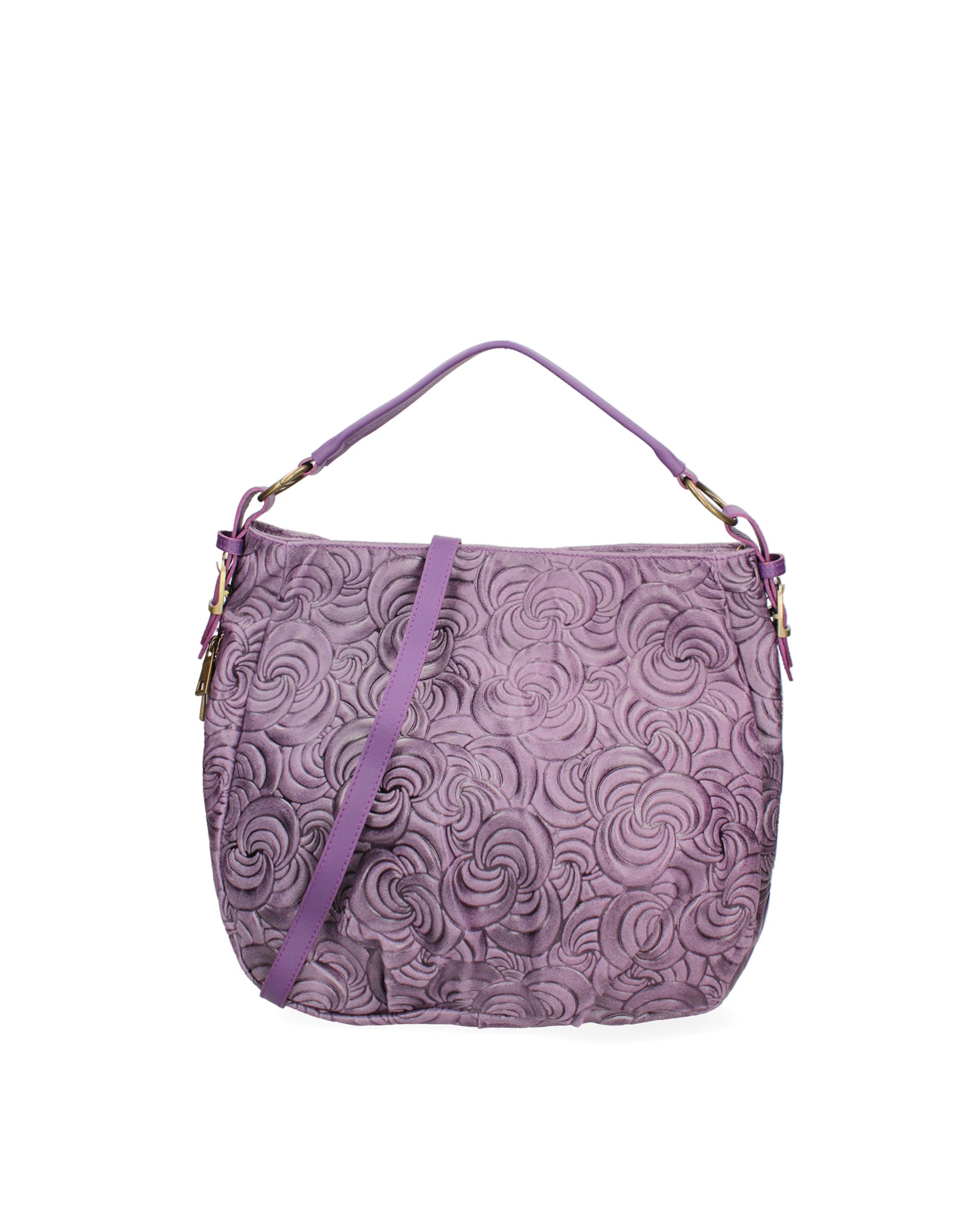 Lumelia Borsa a mano da donna Vera pelle 80013-038 VIOLA SCURO Gave Lux
