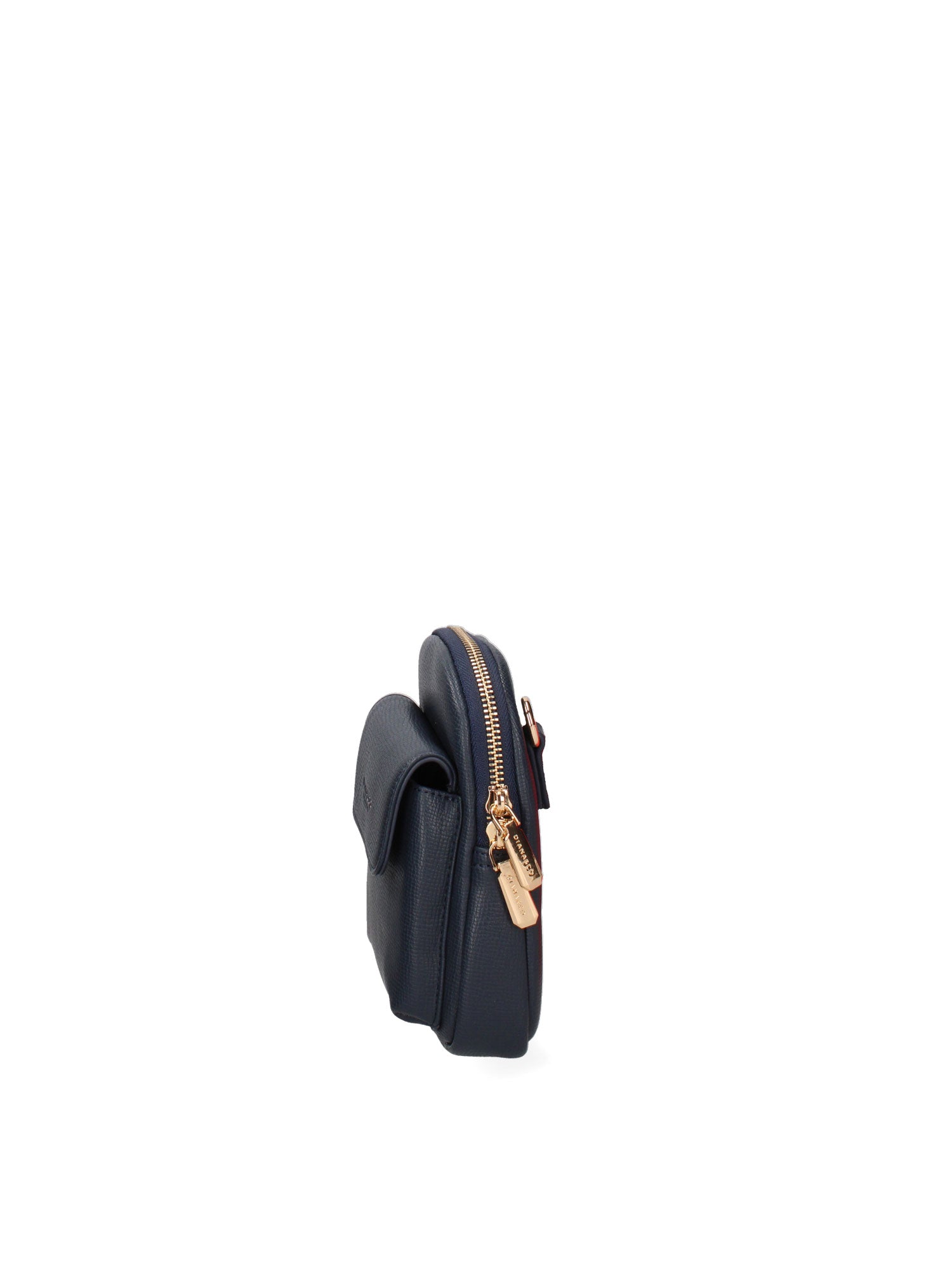 Borsa a tracolla donna Ecopelle e zip 601-1-NAVY BLUE Diana&co