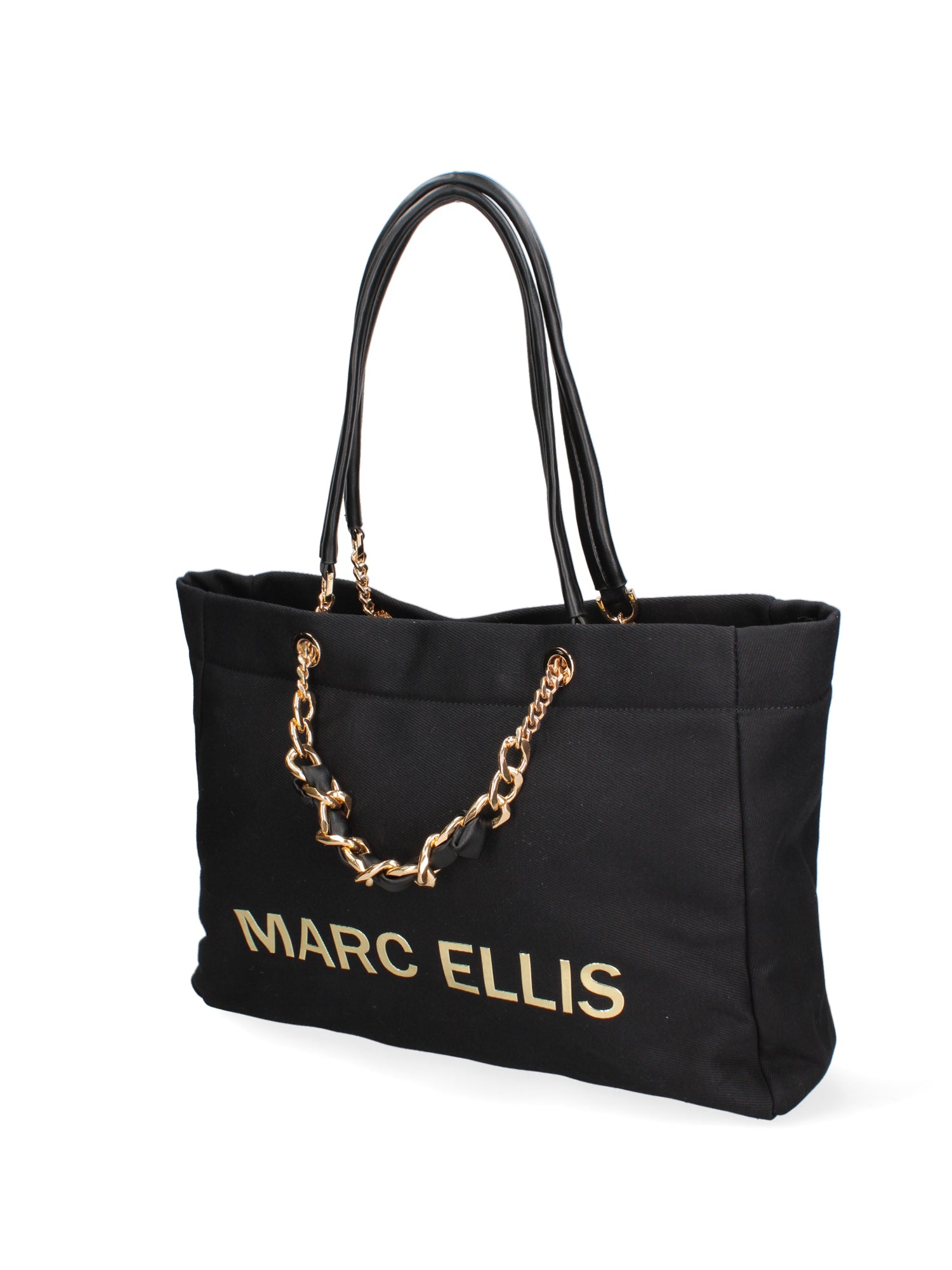 Borsa a spalla da donna 100% cotone BUBY-POULE-BLACK Marc Ellis