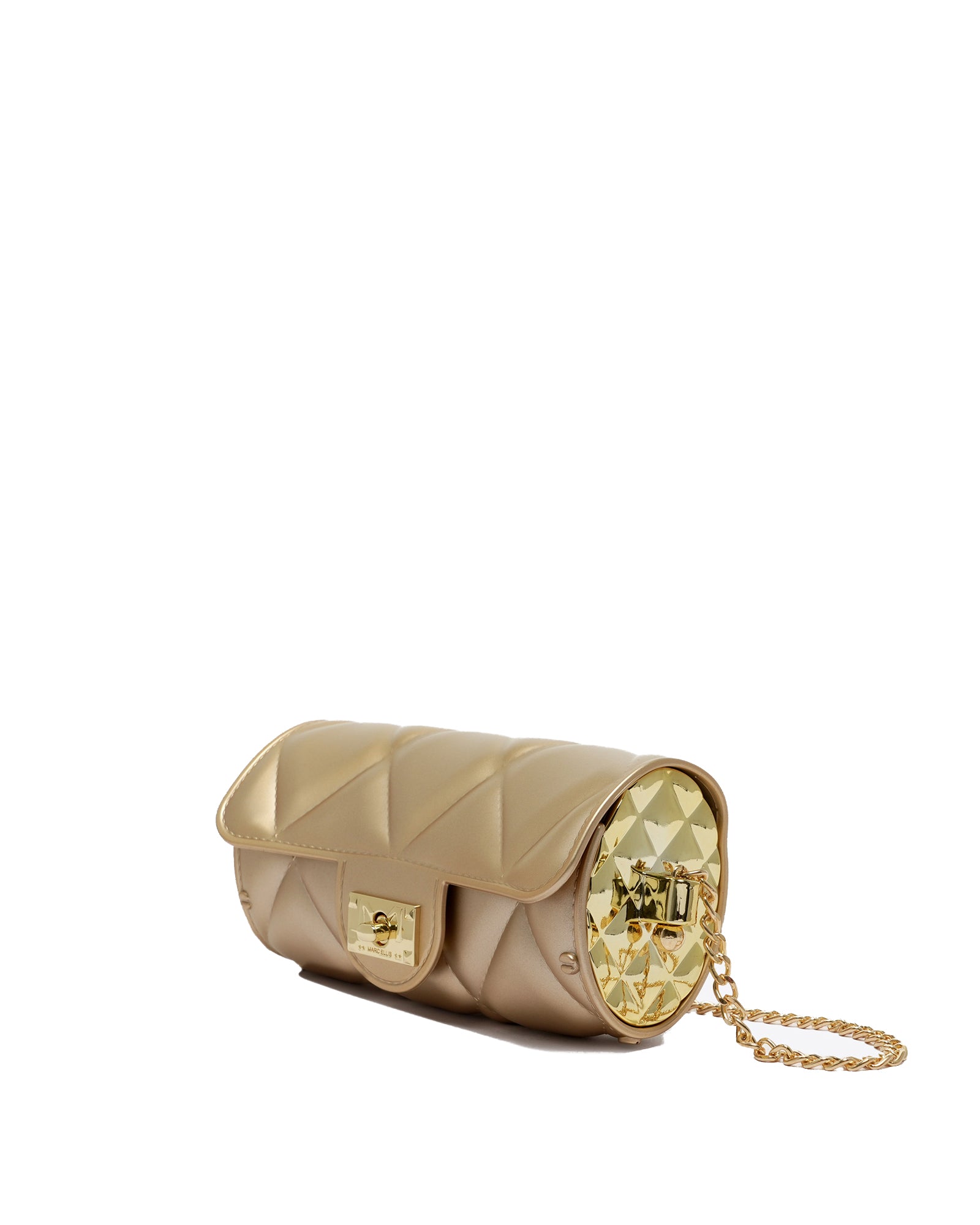 Borsa a mano da donna 100% Pvc FLAT MOON-GOLD Marc Ellis