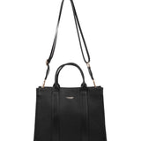 Borsa a mano da donna 100% pelle vegana PU 715-3PT-BLACK Diana&co