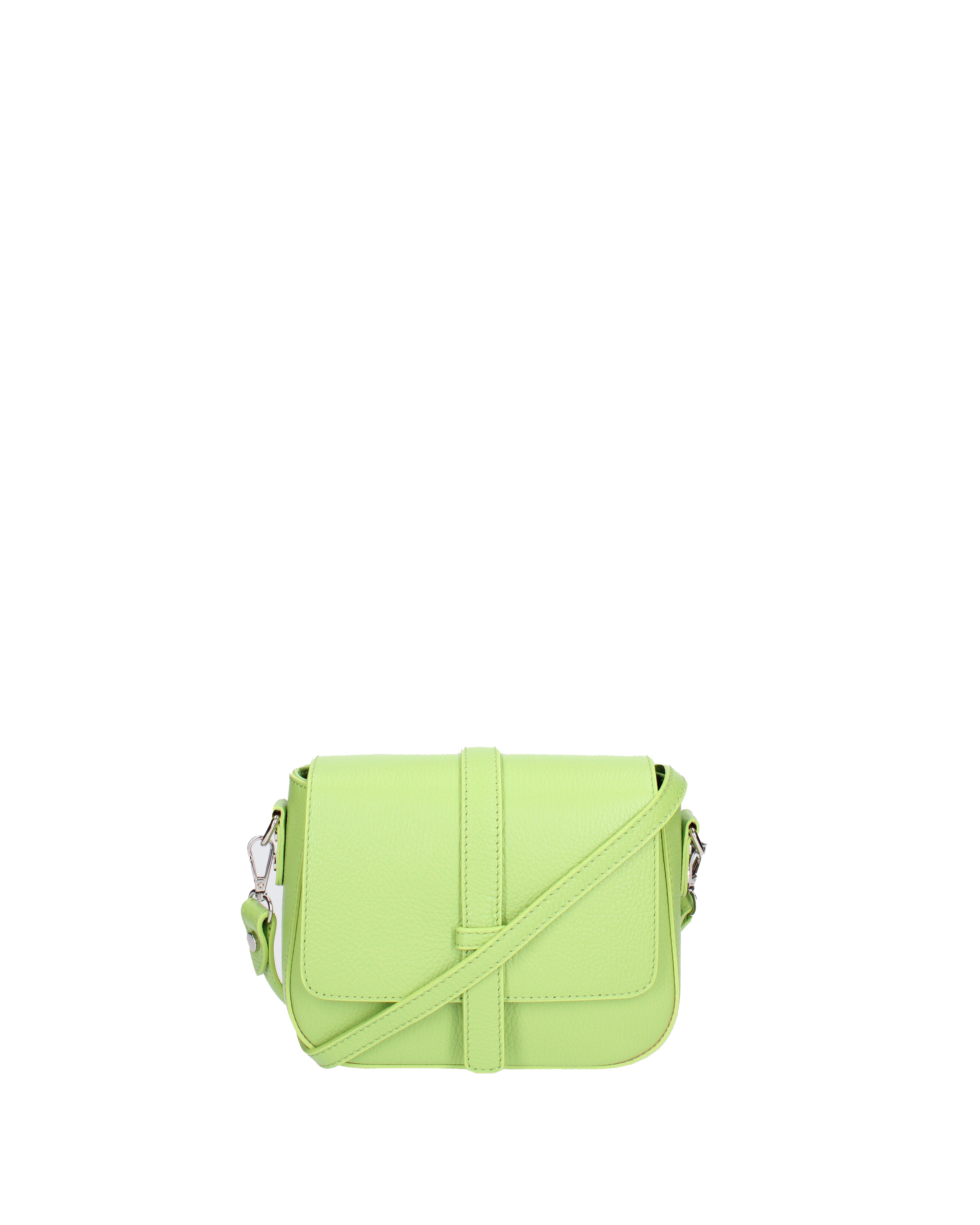 Borsa a tracolla da donna Vera pelle 07203-D12 VERDE Roberta Rossi