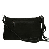 Embera Elite Borsa a tracolla donna Vera pelle scamosciata 8650-NERO Gave Lux