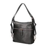 Bianca Borsa a spalla da donna Vera pelle 07136-D28 NERO Viola Castellani