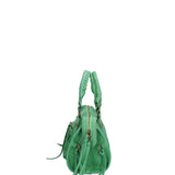 Erisia Borsa a spalla da donna Vera pelle 06091-026 VERDE ERBA Gave Lux