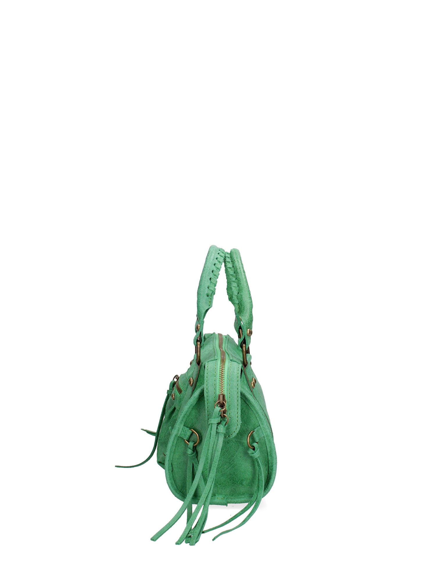 Erisia Borsa a spalla da donna Vera pelle 06091-026 VERDE ERBA Gave Lux