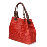 Elenia Borsa a mano da donna Vera pelle 80049-023 ROSSO Gave Lux